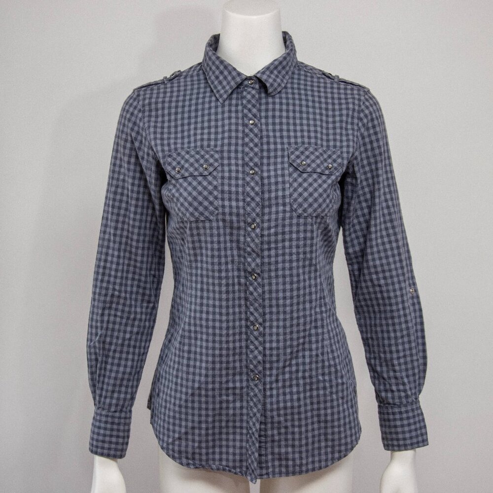 Ariat Full Snap Fitted Western Style Long Sleeve Shirt 100% Cotton Size Medium